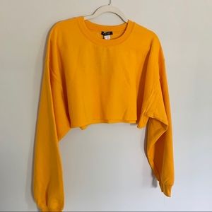 Orange cropped sweater